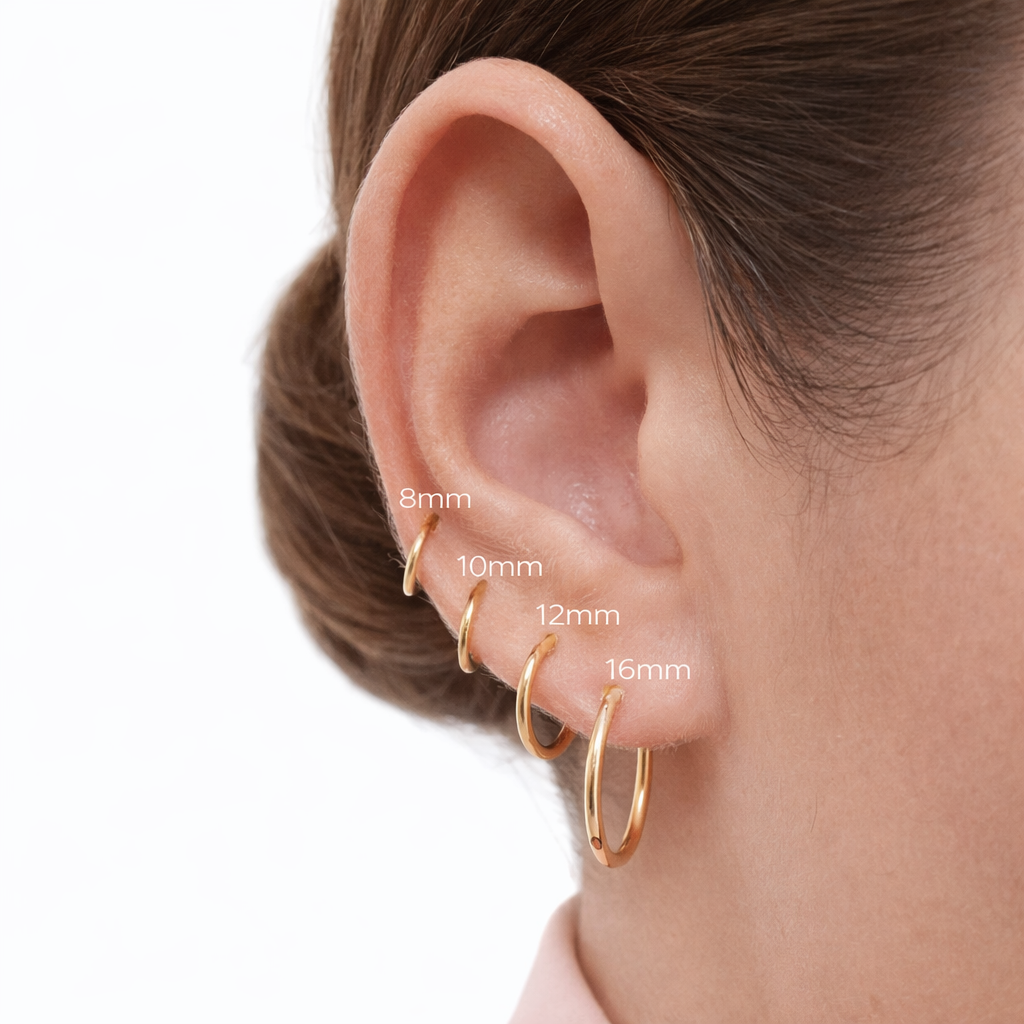 18K Gold Twisted Hoop Earrings | Vulcany Jewelry