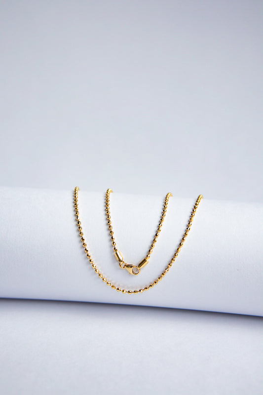 Beads Chain in 18k Gold – 2 mm