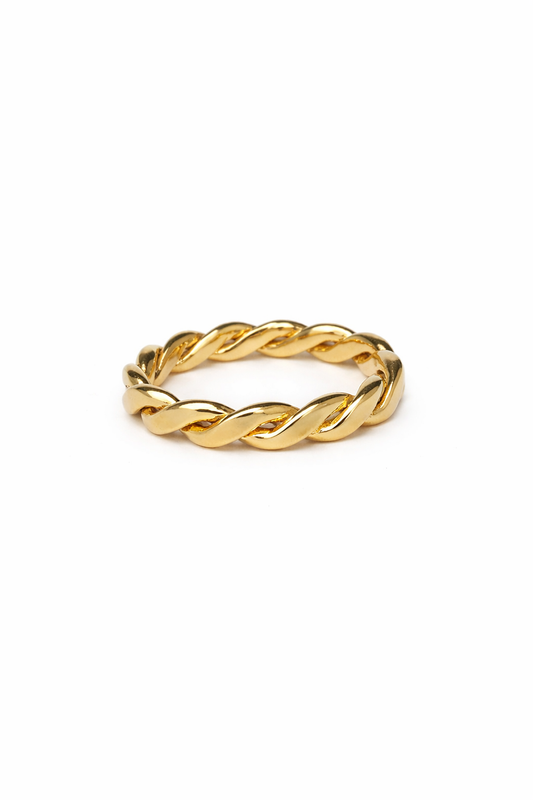 18k Gold Braided Ring