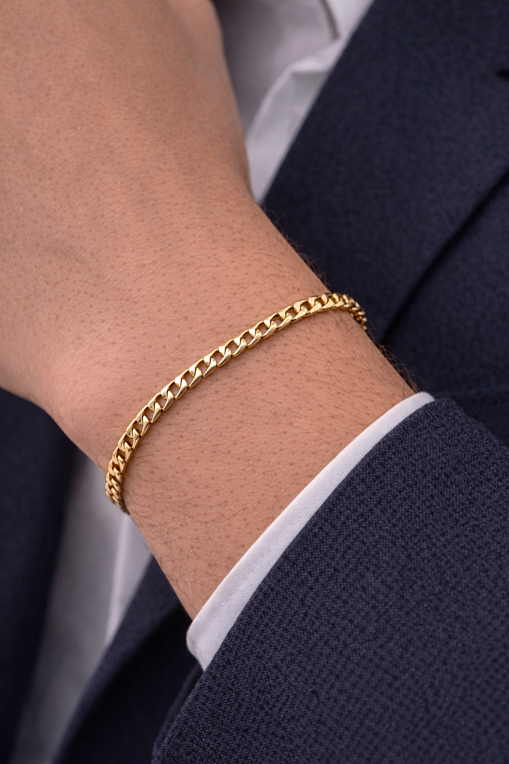Anchor Bracelet in 18K Gold – 6 mm | 7 inches