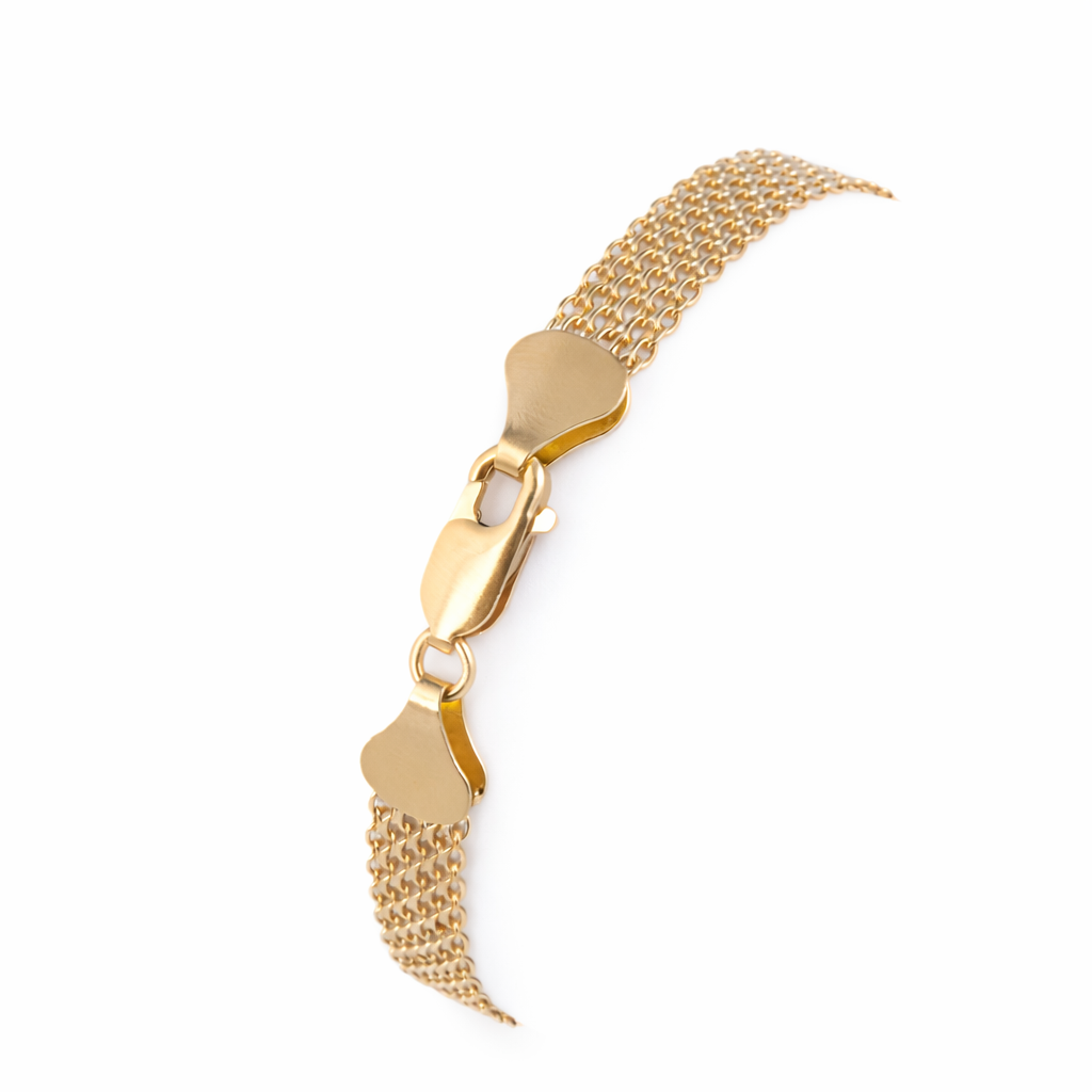 Pulsera Bismarck 6mm – 8” Oro Italiano 18K