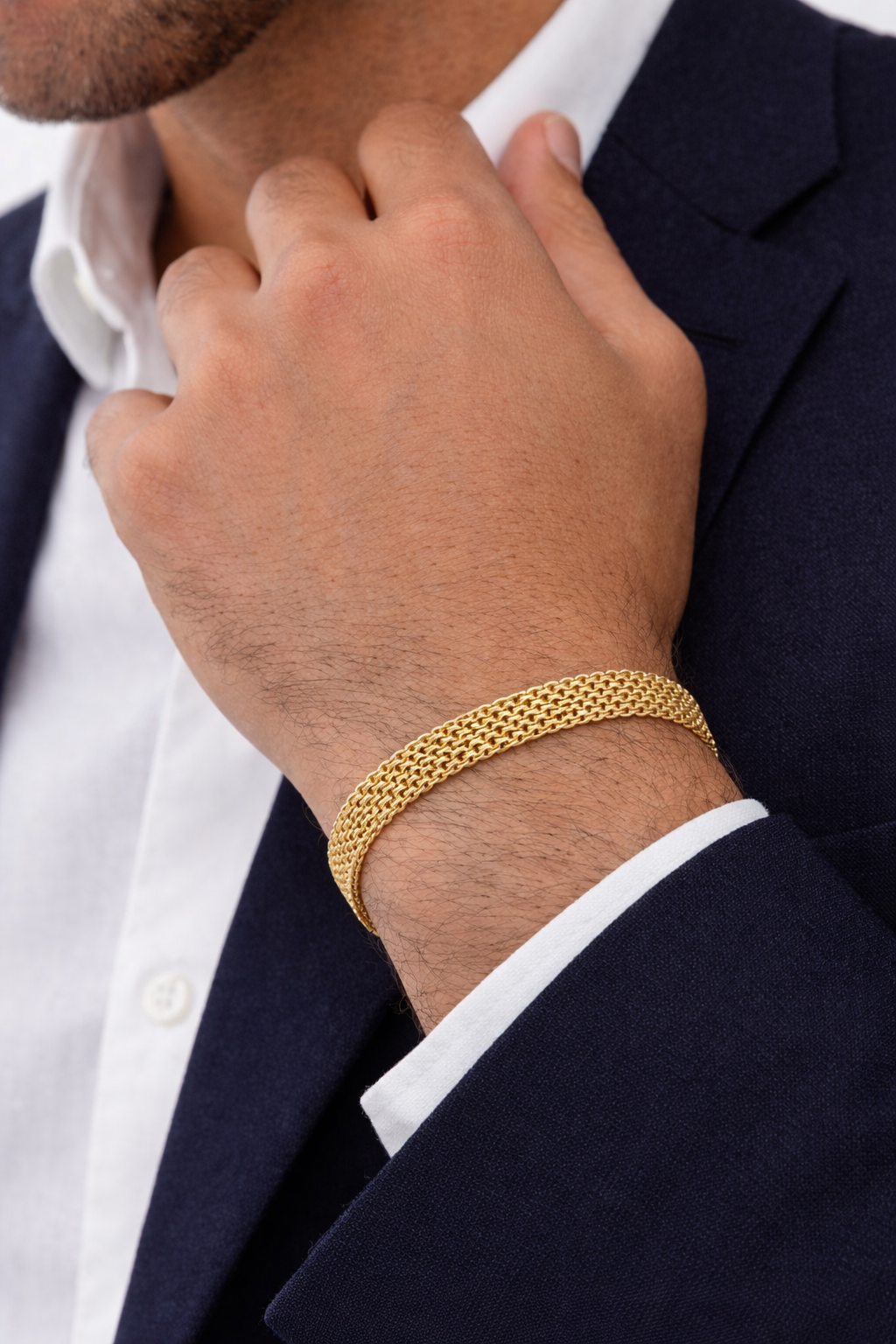 Pulsera Bismarck 6mm – 8” Oro Italiano 18K