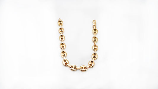 Mariner Gold Chain Bracelet in 18K Gold –7mm