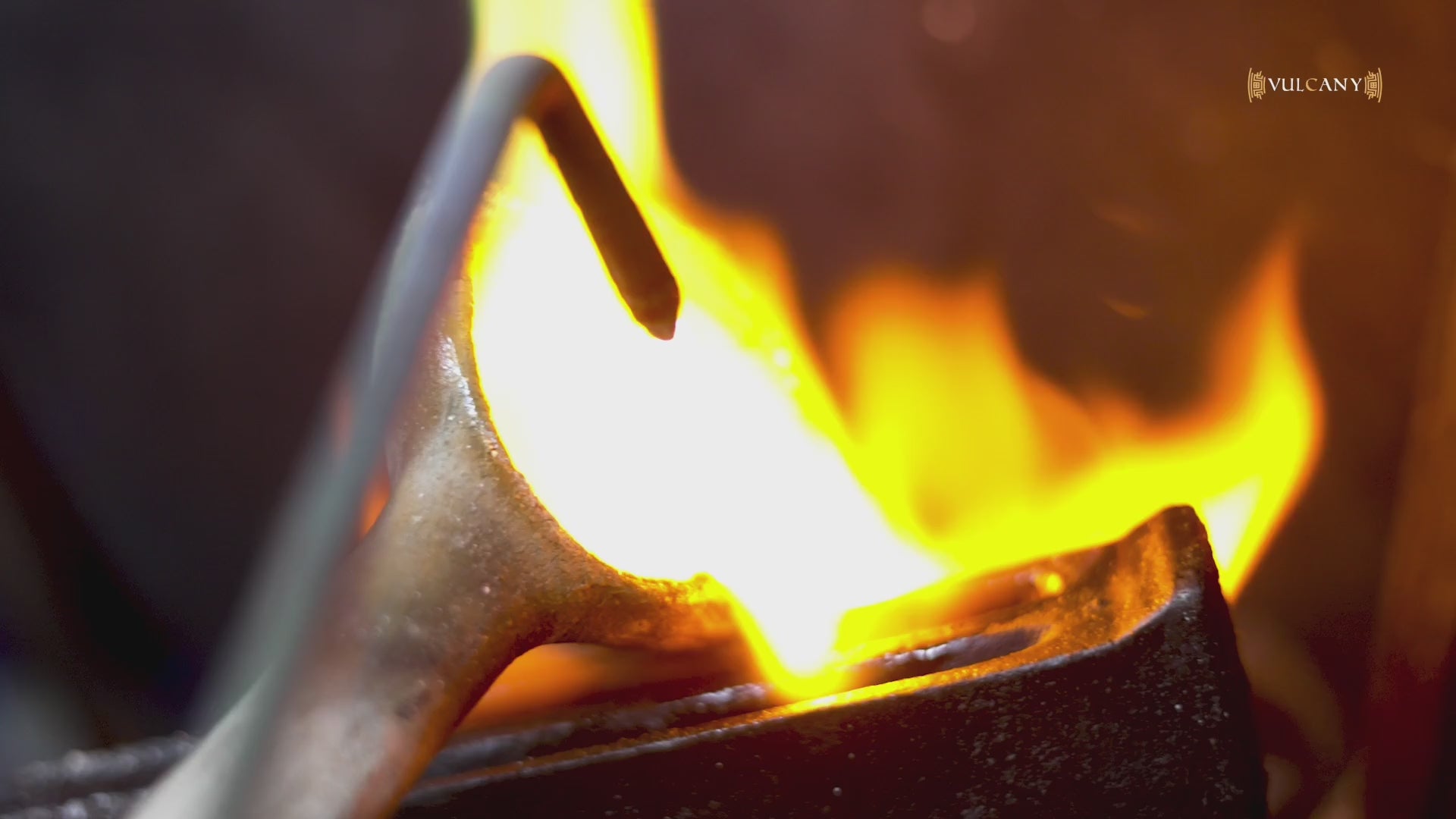 Load video: Goldsmith handcrafting an 18k gold ring in a traditional jewelry workshop